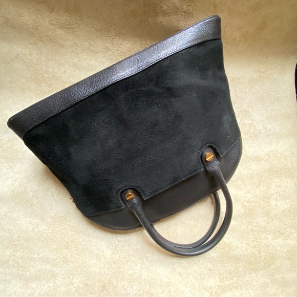 SISO Genuine Suede Leather Purse, Black - Picture 2 of 8